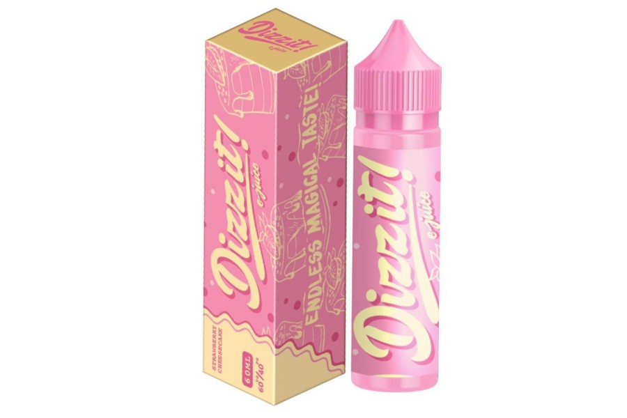 Dizzit E-Juice Strawberry Cheesecake Premium Likit (60ML)