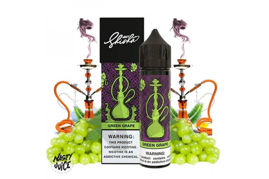 Nasty Juice "Shisha Series" - Green Grape Premium Likit (60ML)