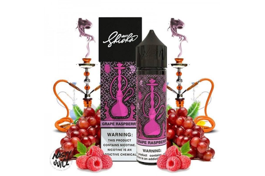 Nasty Juice "Shisha Series" - Grape Raspberry Premium Likit (60ML)