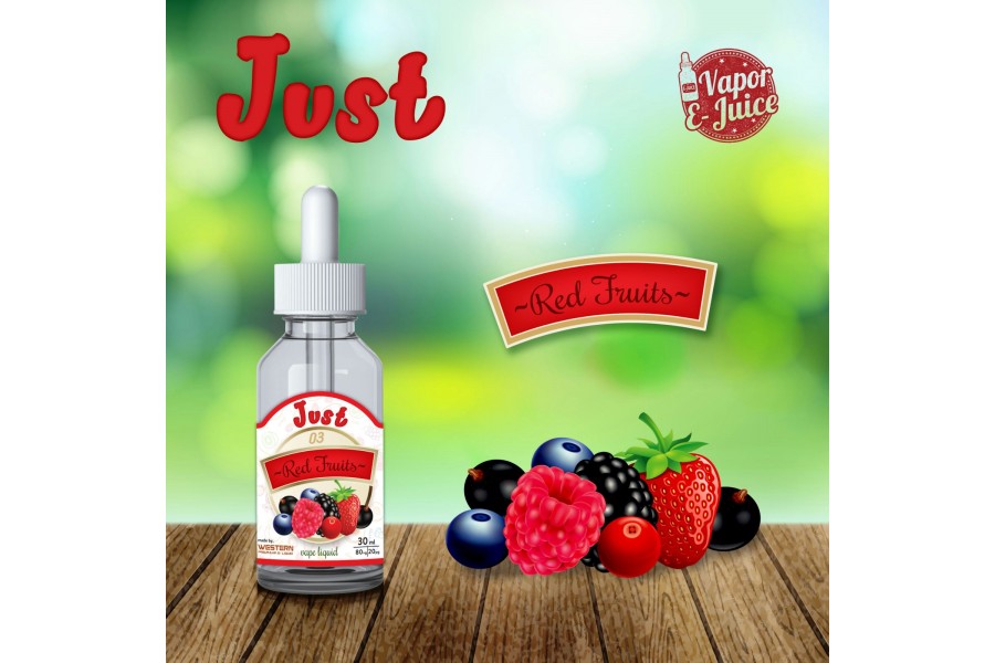Just Premium - Red Fruits Elektronik Sigara Likiti (30 ml)
