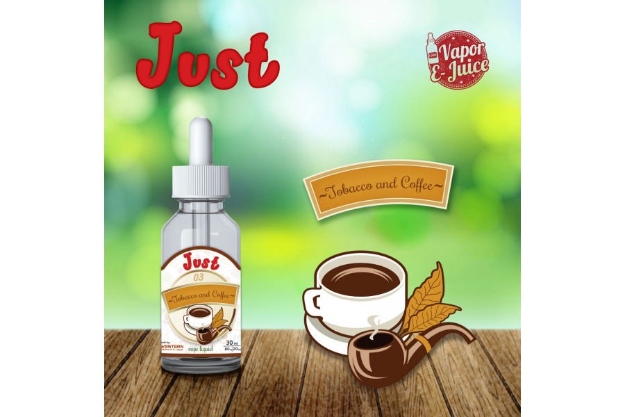 Just Premium - Tobacco and Coffee Elektronik Sigara Likiti (30 ml)