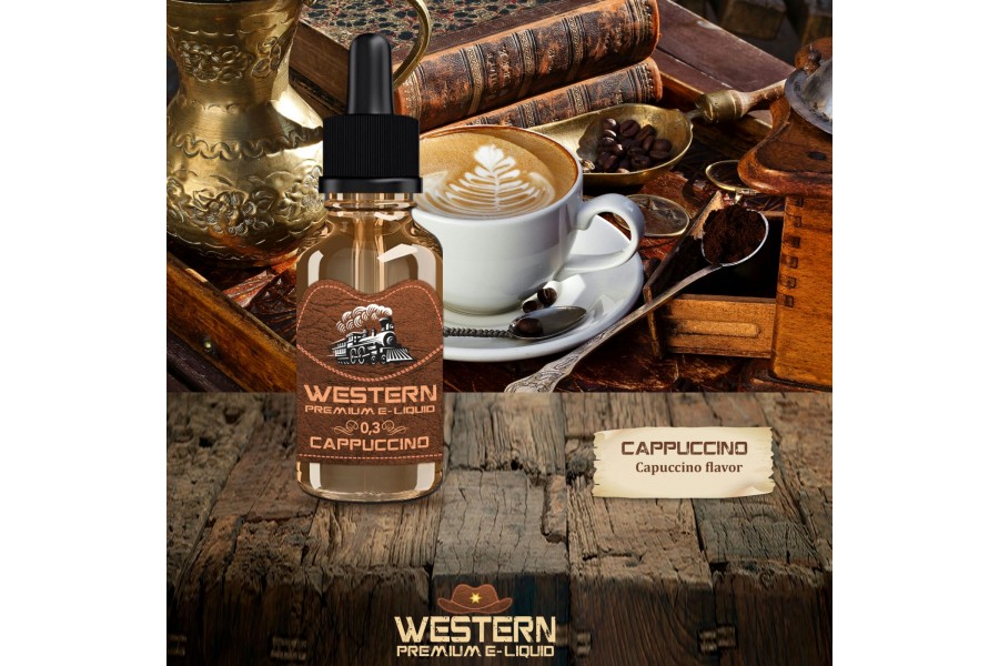 Western Premium - Cappuccino Elektronik Sigara Likiti (30 ml)