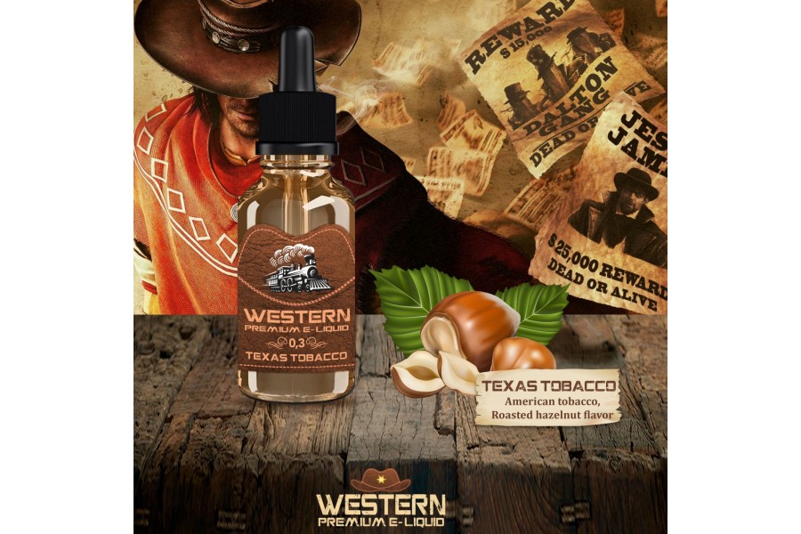 Western Premium - Texas Tobacco Elektronik Sigara Likiti (30 ml)