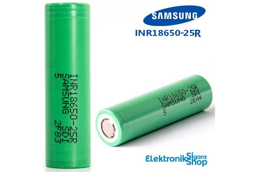 Samsung ICR18650-25R 18650 2500 mAh Li-On Pil